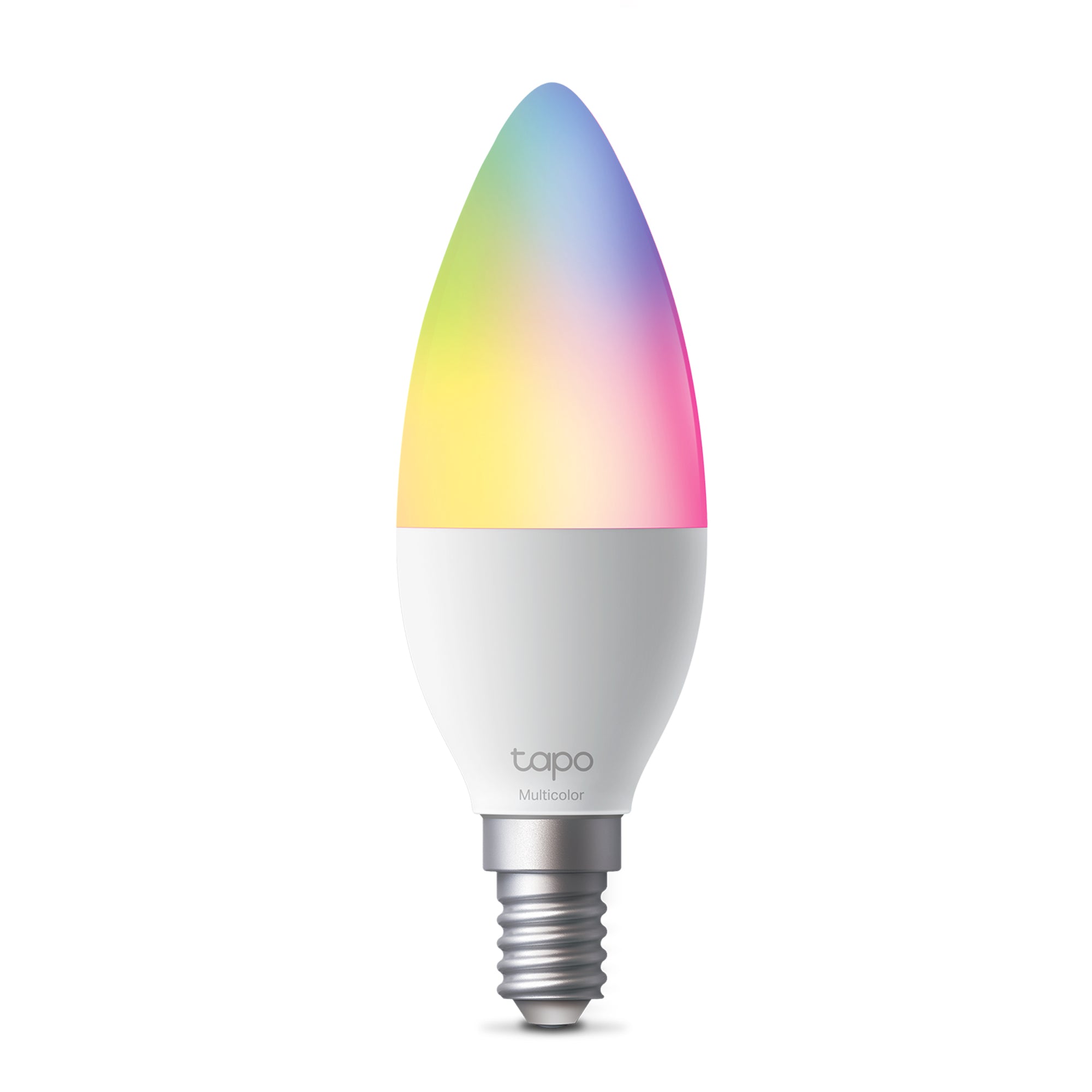 Tapo L430C - Bombilla Inteligente Multicolor Tipo Vela, 16 Millones de Colores, Horarios y Temporizador