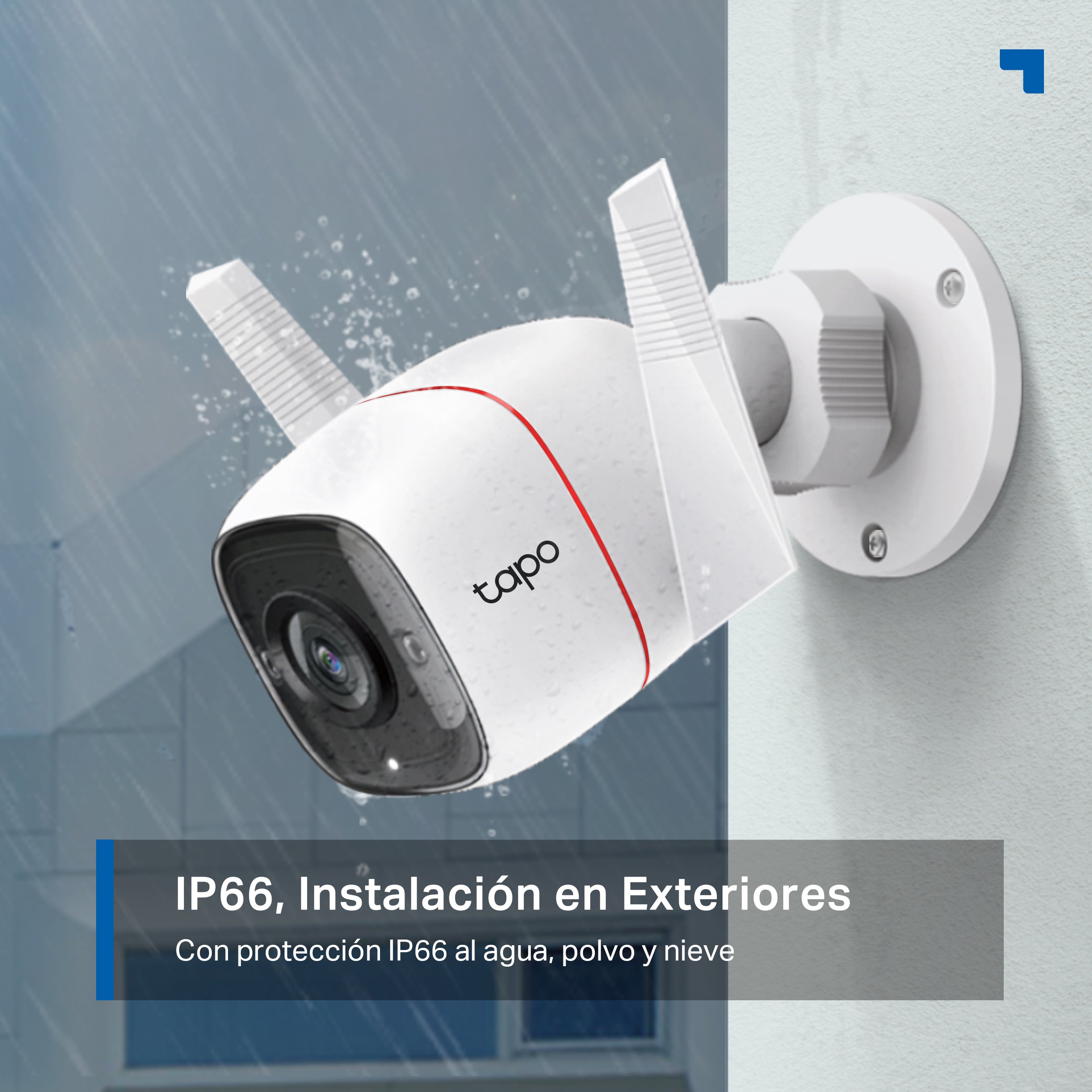 Tapo C310 - Cámara inteligente Wi-Fi de Vigilancia para Exterior 360º, 1080p, Detección IA