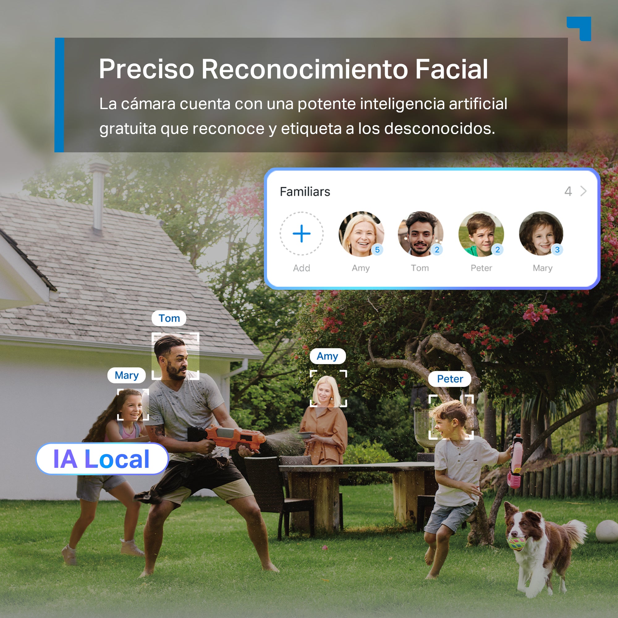 Tapo C560WS - Cámara inteligente Wi-Fi de Vigilancia para Exterior 360º, 4K 8MP, Detección IA Gratuita, Visión Nocturna a Color, Reconocimiento Facial