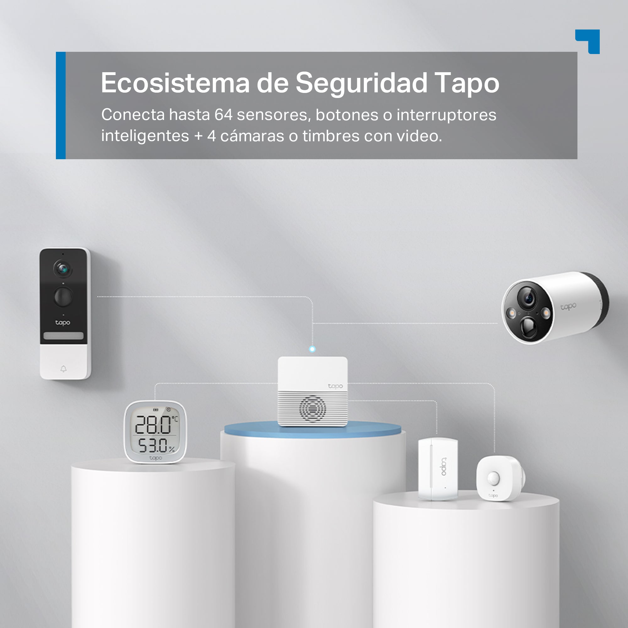 Tapo H200 - Hub Inteligente Tapo, Alarma y Timbre Inteligentes, Conecta hasta 64 Dispositivos