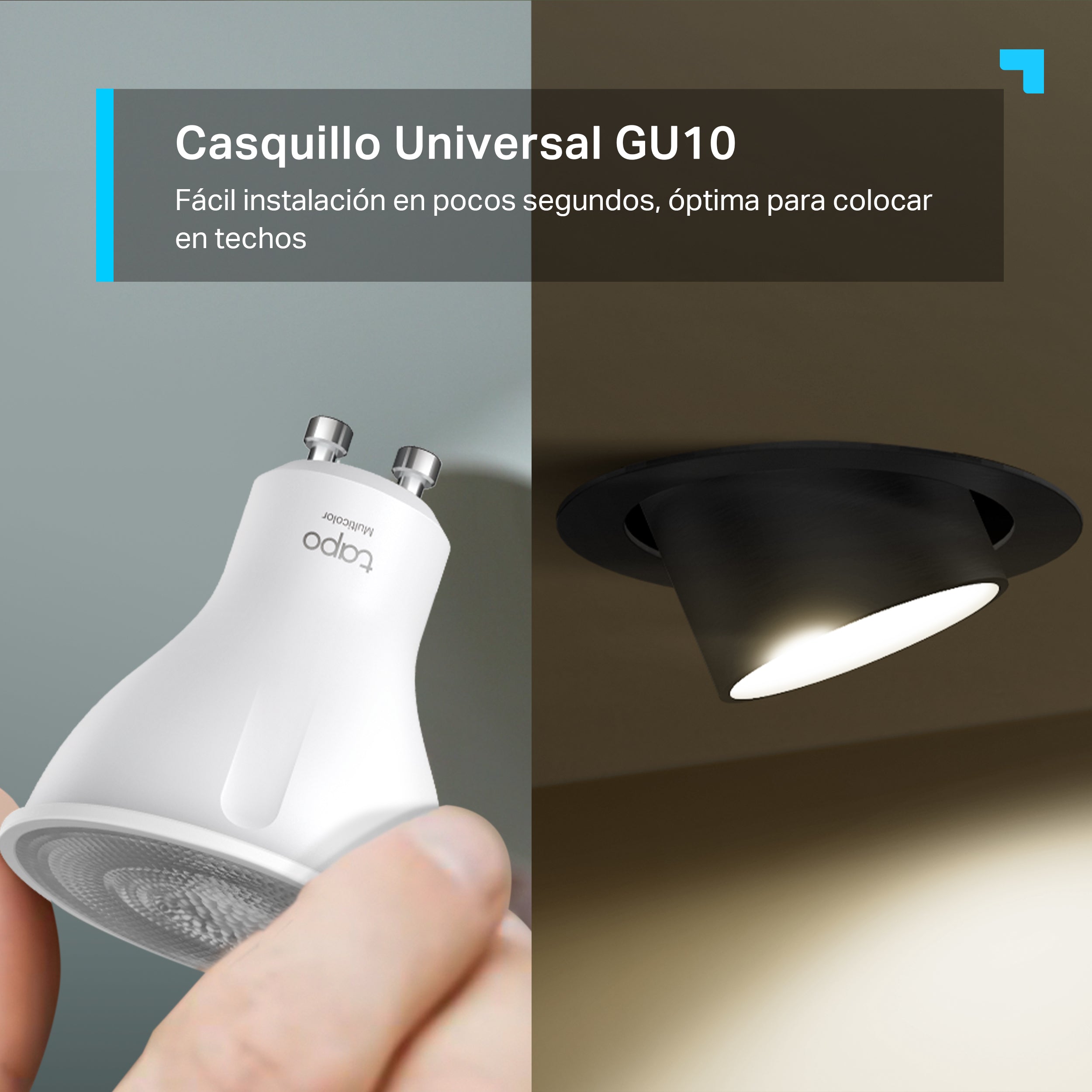 Tapo L610 - Bombilla LED Inteligente RGB Regulable con Luz Blanca Cálida