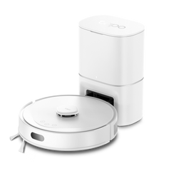 Tapo RV30 Max Plus White - Robot Aspirador y Friegasuelos con 5300Pa + Base de Autovaciado Inteligente, Color Blanco