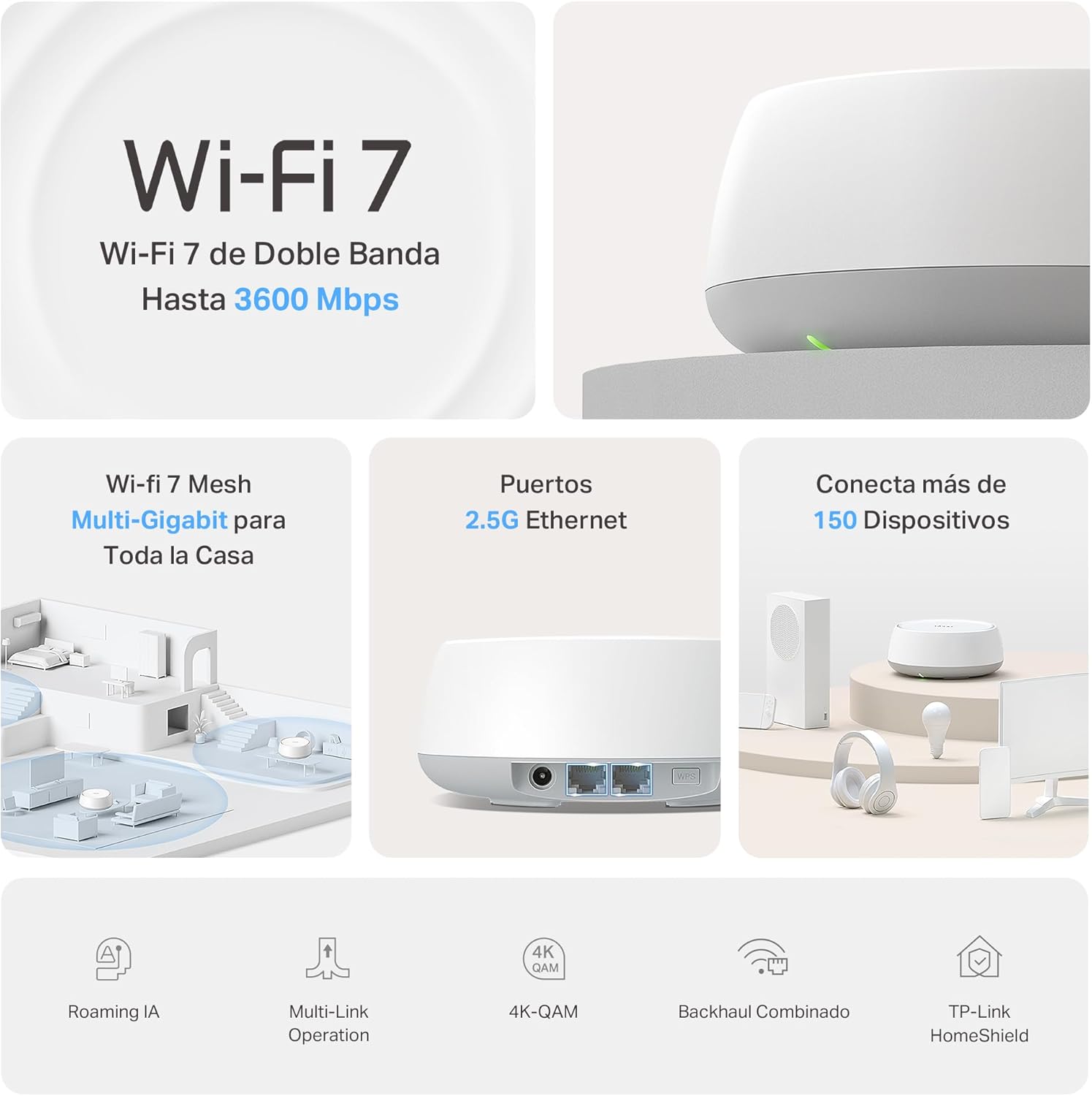 Deco BE25(Pack de 2) |  Sistema Wi-Fi 7 Mesh BE3600