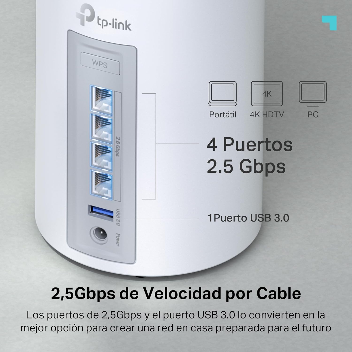 Deco BE65(Pack de 2) | Sistema Wi-Fi 7 Mesh BE9300 de Triple Banda