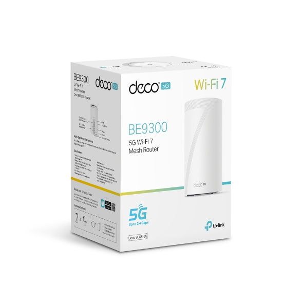 Deco BE65-5G(Pack de 1) | Sistema 5G Wi-Fi 7 Mesh BE9300 de Triple Banda