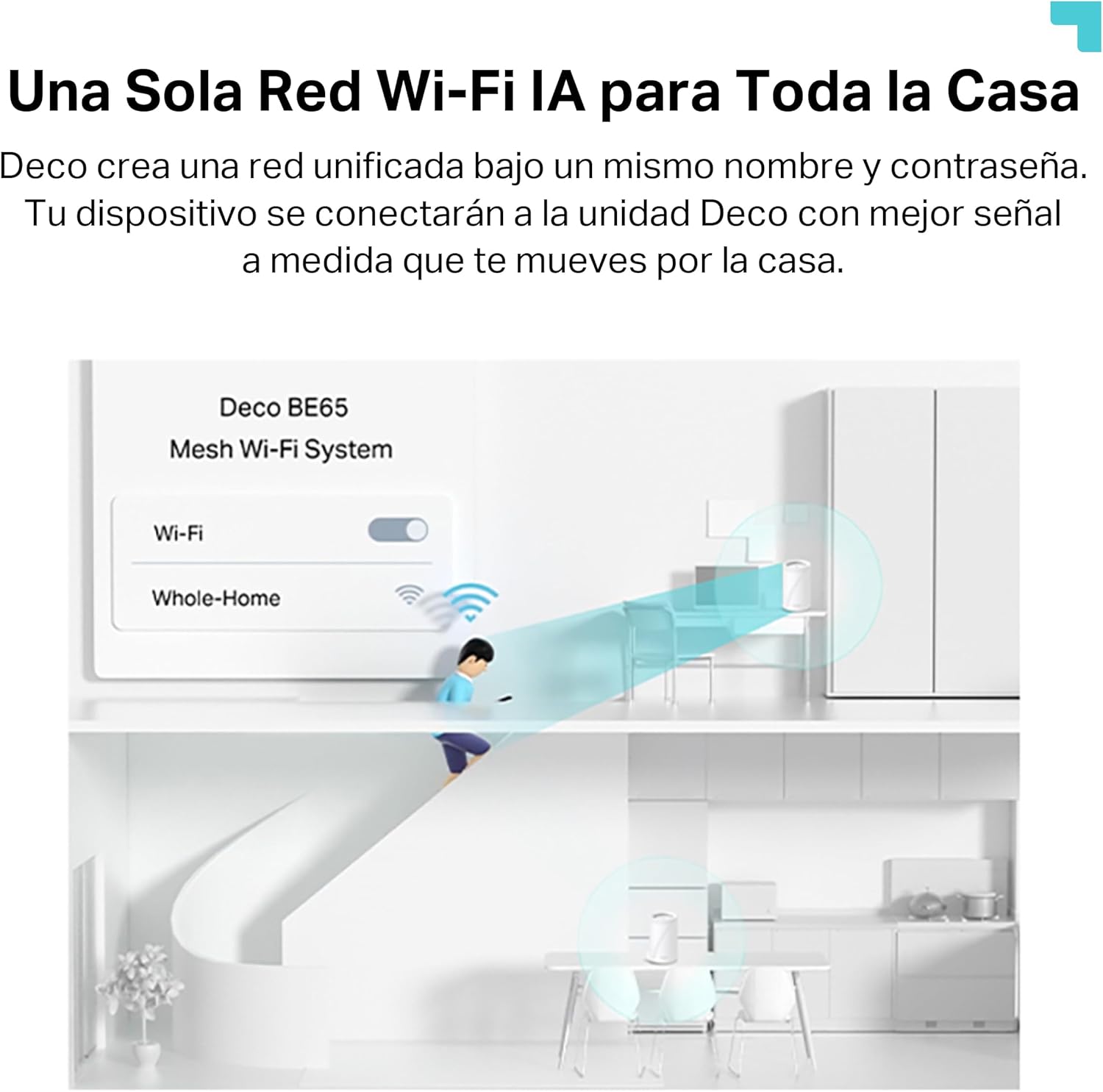 Deco BE65(Pack de 2) | Sistema Wi-Fi 7 Mesh BE9300 de Triple Banda