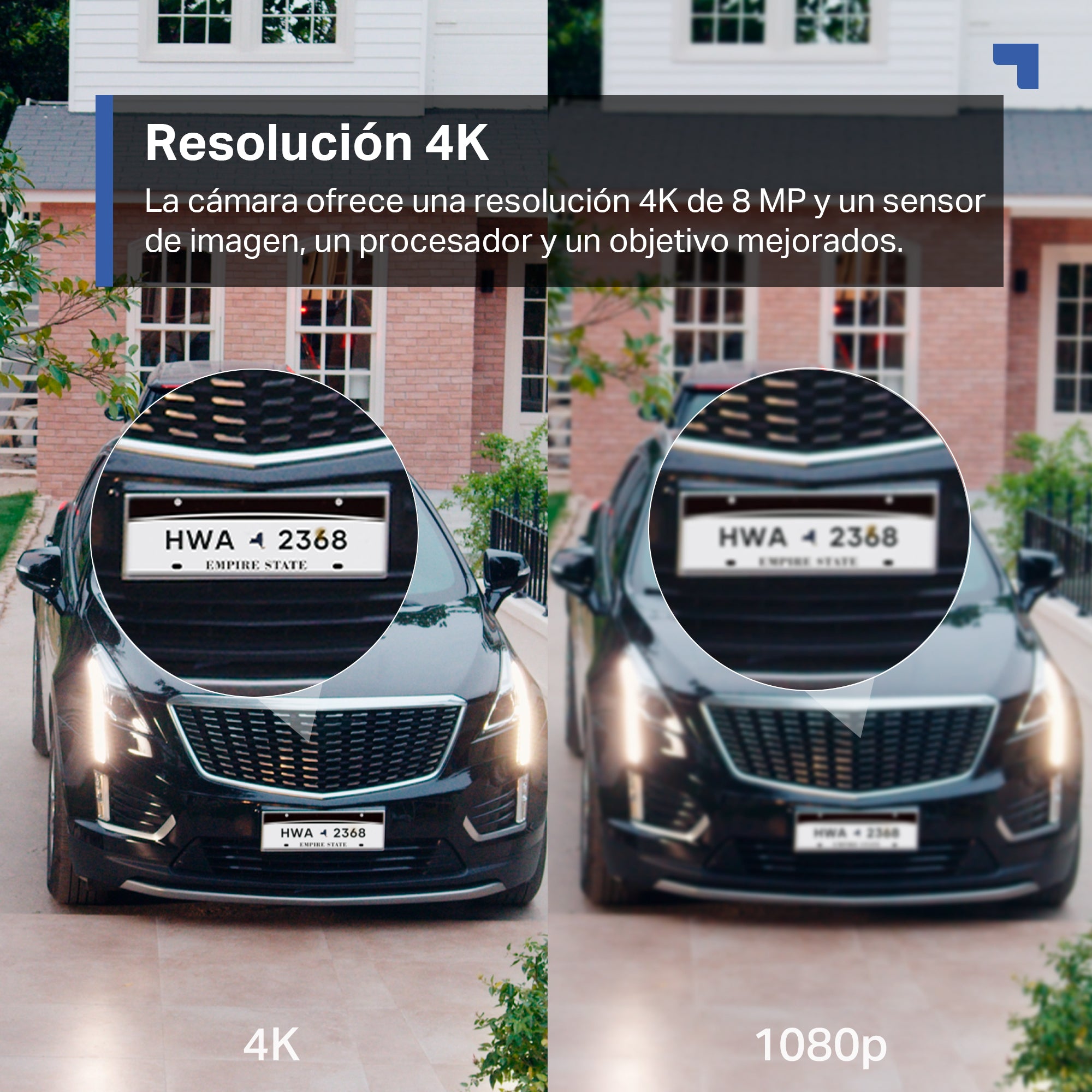 Impresionante resolución 4K UHD de la Tapo C460 para imágenes nítidas y detalladas