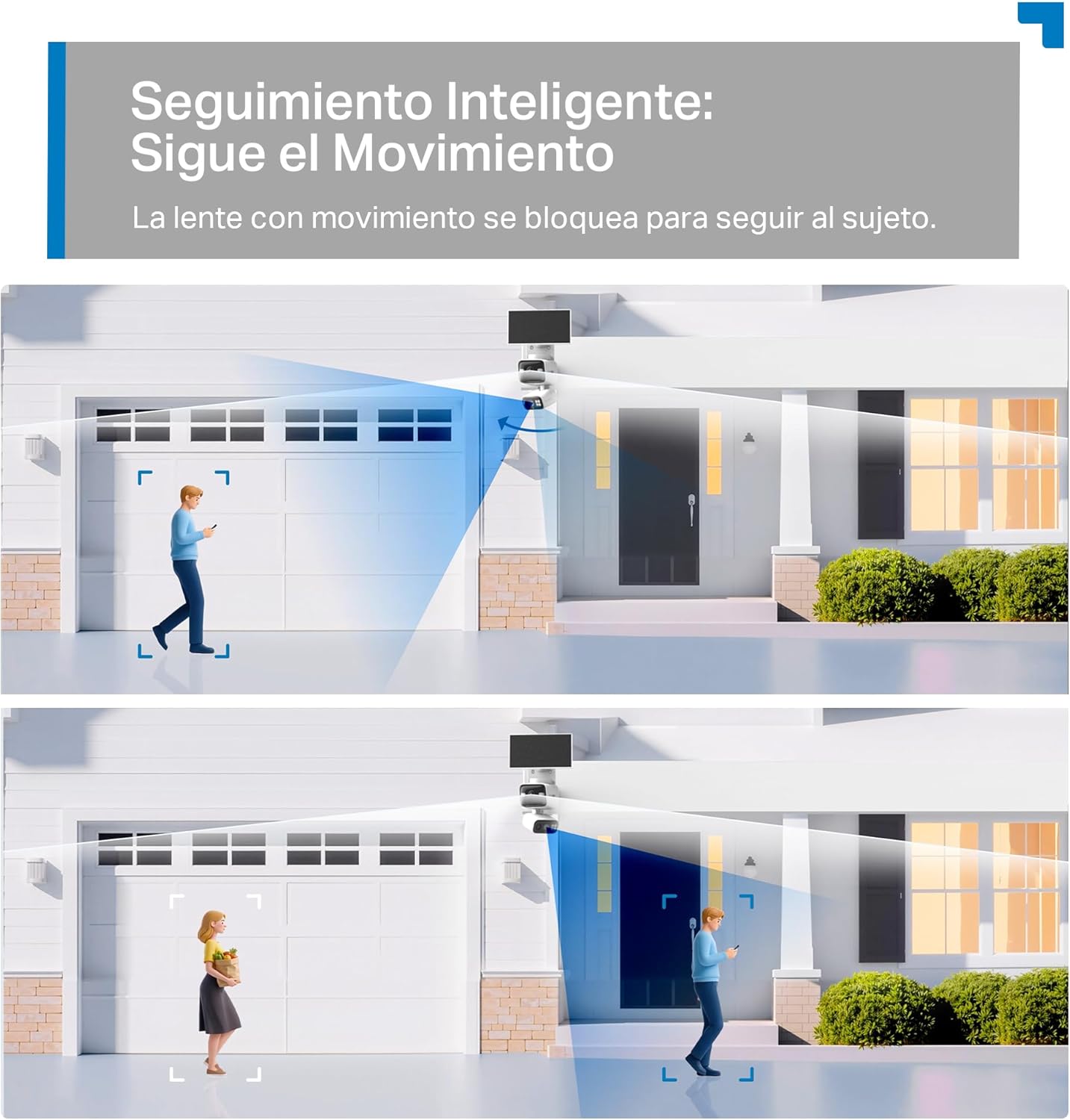 Tapo C645D KIT con seguimiento inteligente que detecta y sigue el movimiento de personas