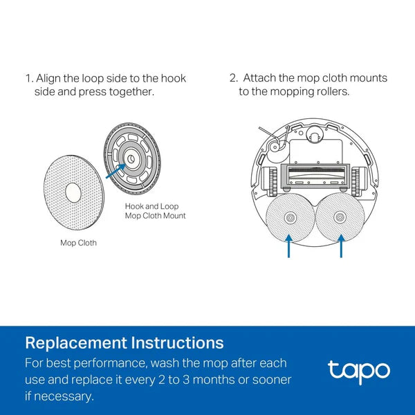 Tapo RVA310 | Mopa lavable para Tapo RV50 Pro Omni