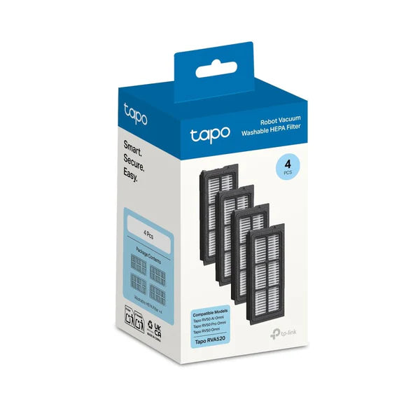 Tapo RVA520 | Kit de filtros HEPA de repuesto para Tapo RV50 Pro Omni