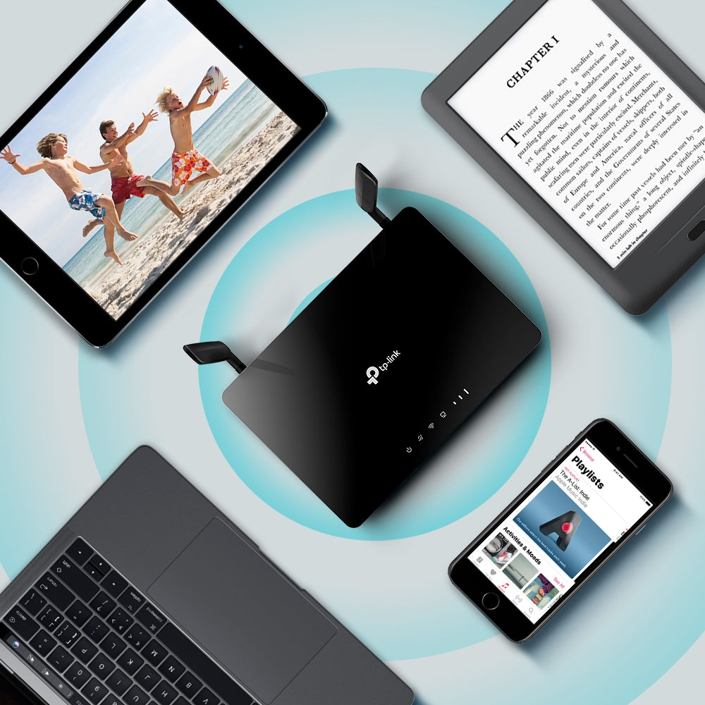 Router 4G LTE AC1200 con SIM hasta 150 Mbps para 64 dispositivos | Archer MR402