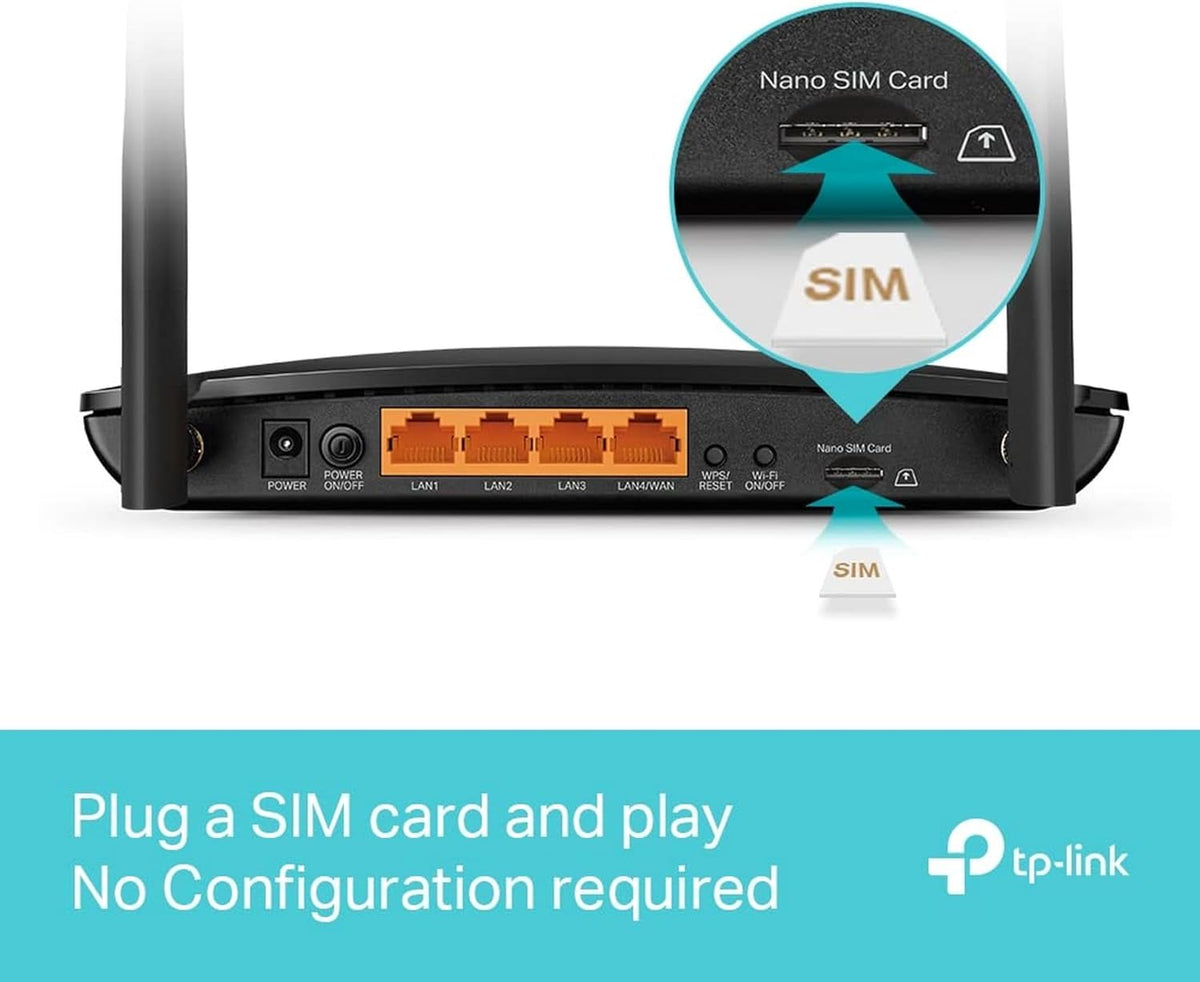 Router 4G+ Cat6 AC1200 con Wi-Fi 5 y puertos Gigabit | Archer MR550