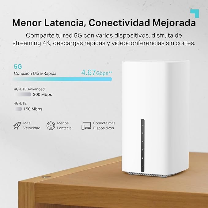 Router 5G AX1800 con Wi-Fi 6 hasta 4,67 Gbps | Archer NX200