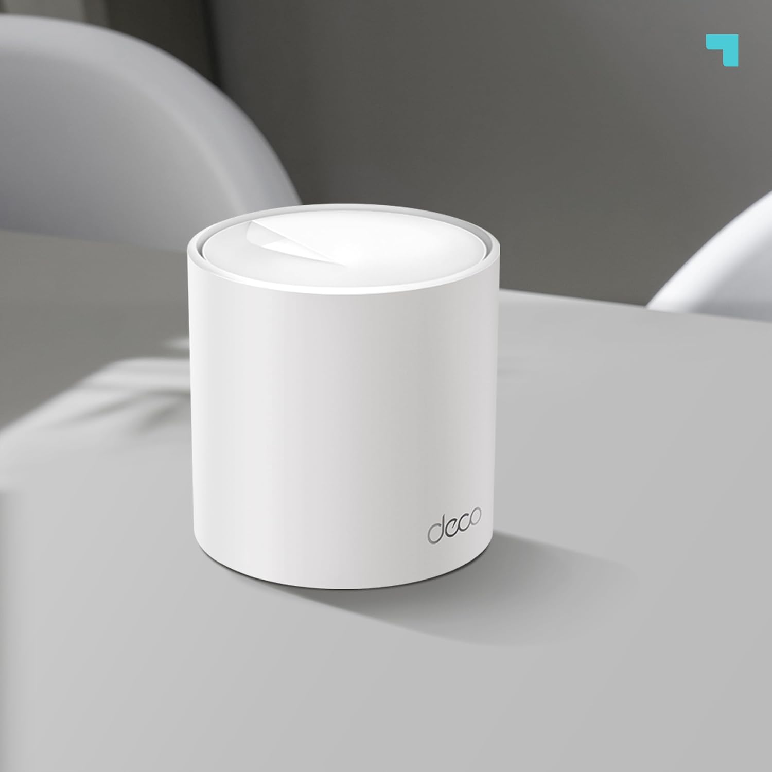 Conjunto de 3 unidades del router Wi-Fi 6 Mesh TP-Link Deco X1500 sobre fondo blanco.