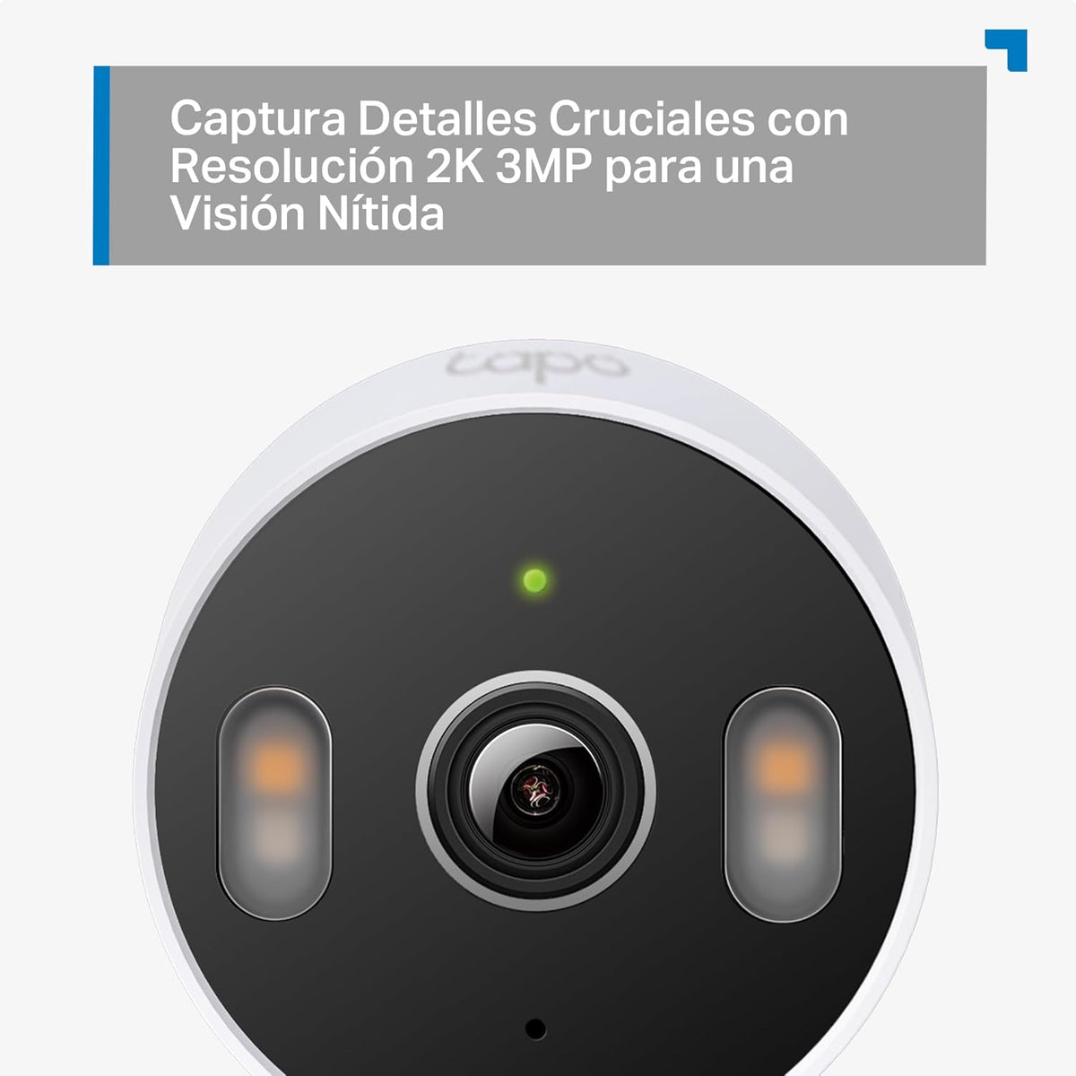 Cámara de Seguridad Wi-Fi Interior/Exterior 2K 3MP con Visión Nocturna a Color | Tapo C113