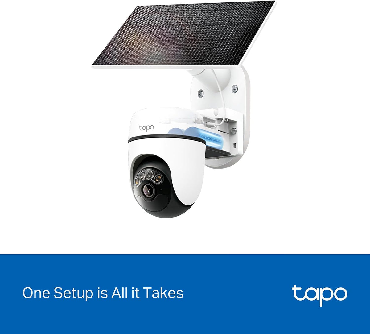 Cámara Exterior Solar 3K 5MP Wi-Fi 360° con Seguimiento IA | Tapo C630 KIT