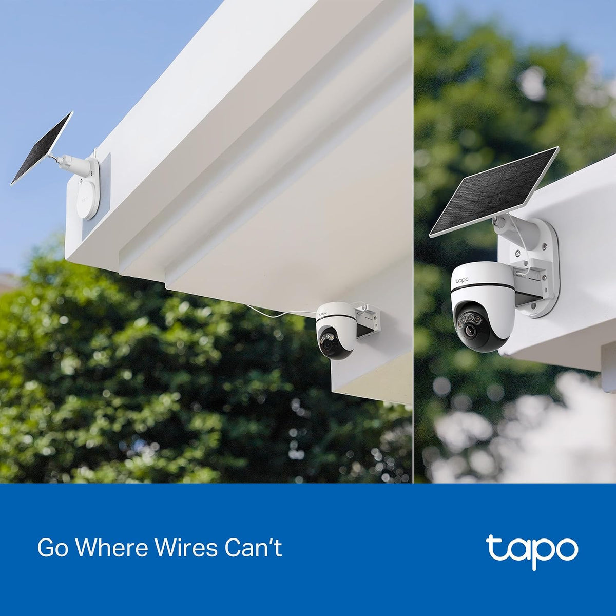 Cámara Exterior Solar 3K 5MP Wi-Fi 360° con Seguimiento IA | Tapo C630 KIT