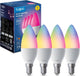 Bombilla Inteligente Wi-Fi E27 Multicolor con Monitorización de Energía, Pack de 4 | Tapo L430C (4-Pack)