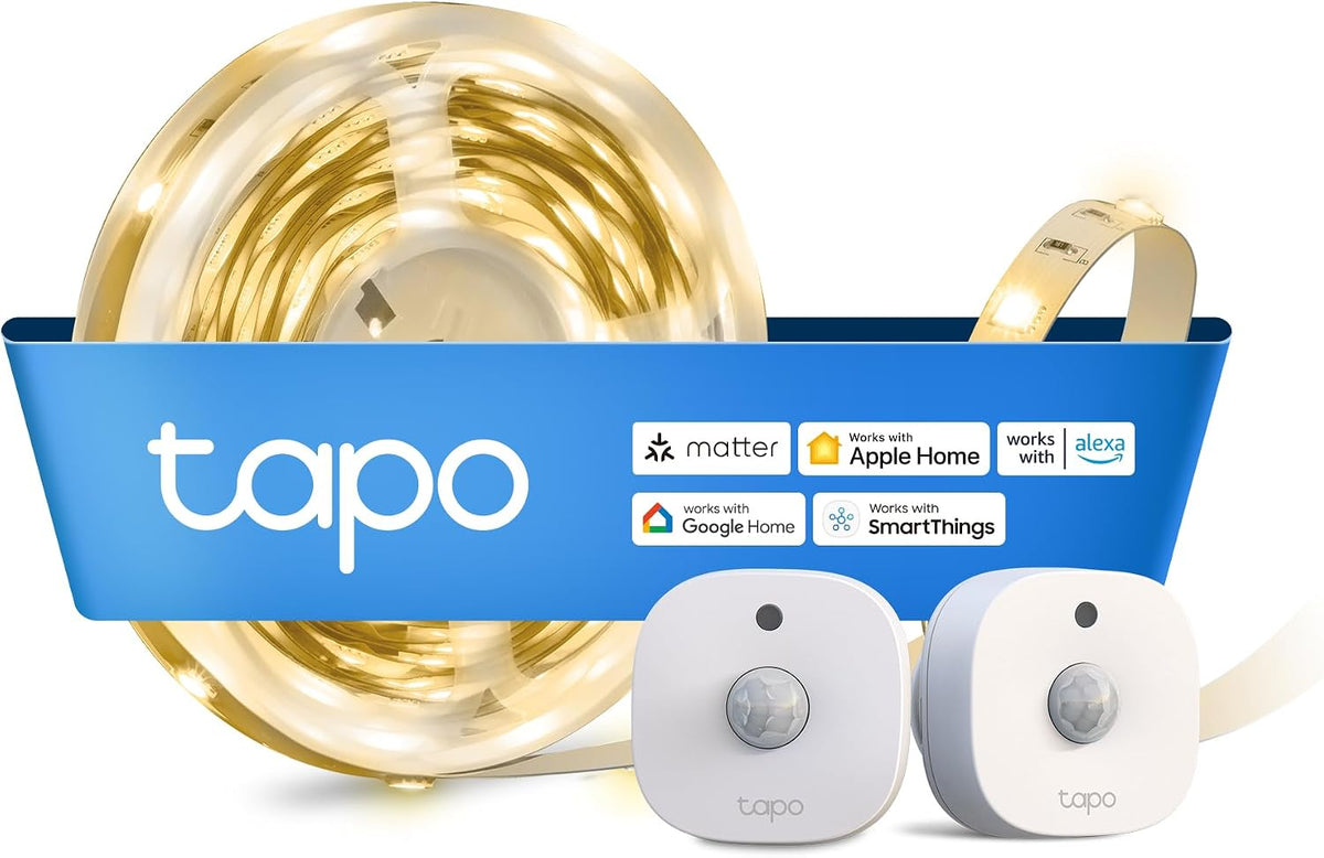Tira de Luz LED Wi-Fi Inteligente de 6 m con Doble Sensor de Movimiento | Tapo L901-6