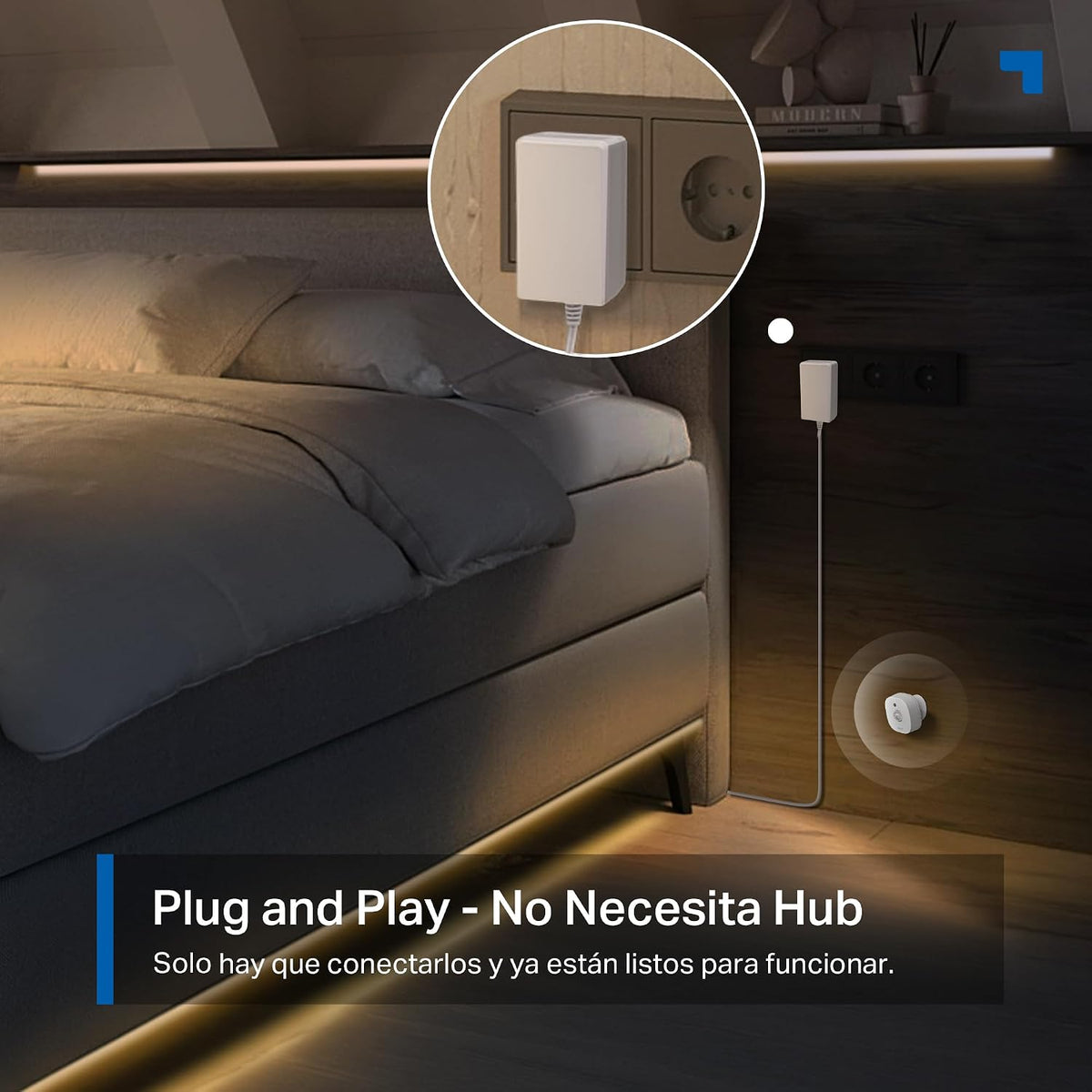 Tira de Luz LED Wi-Fi Inteligente de 6 m con Doble Sensor de Movimiento | Tapo L901-6