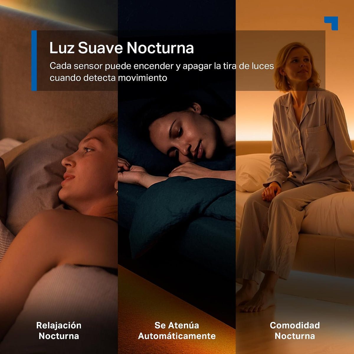 Tira de Luz LED Wi-Fi Inteligente de 6 m con Doble Sensor de Movimiento | Tapo L901-6