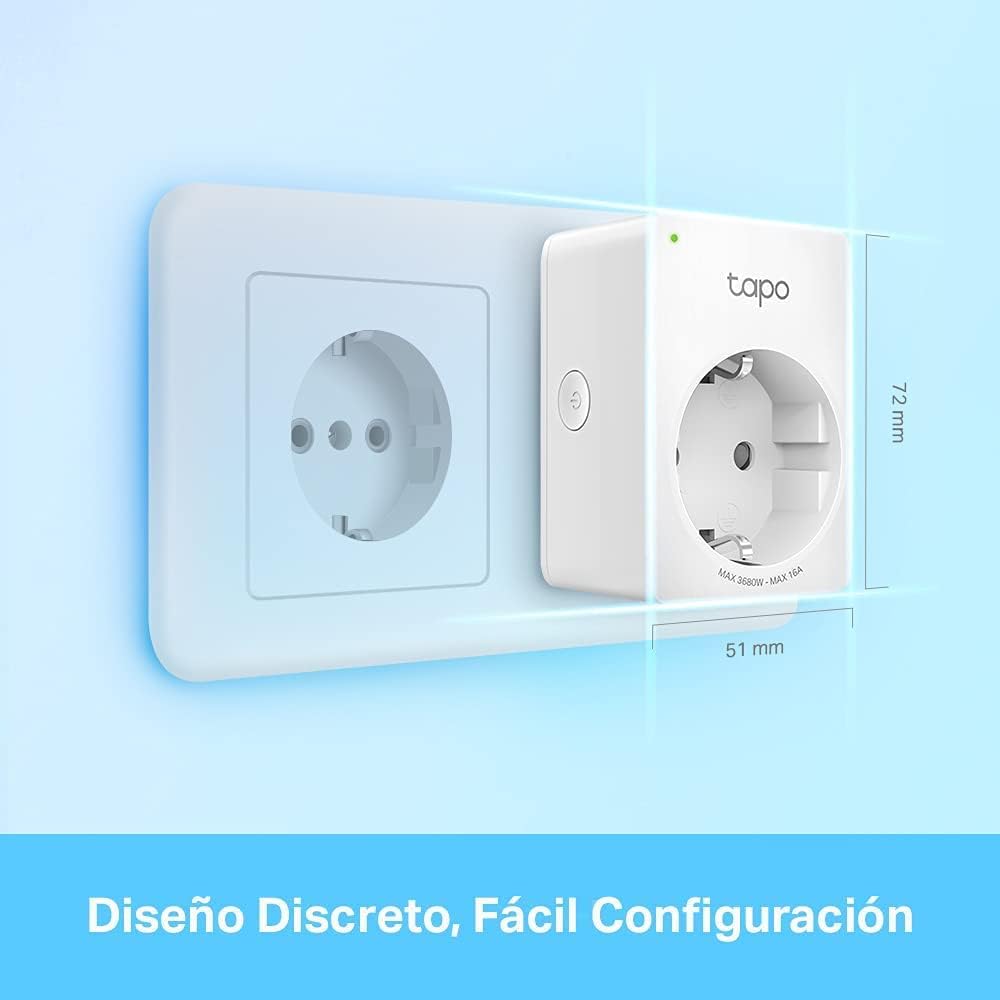 Enchufe Inteligente Wi-Fi con Monitorización de Energía, Pack de 4 | Tapo P110 (4-Pack)