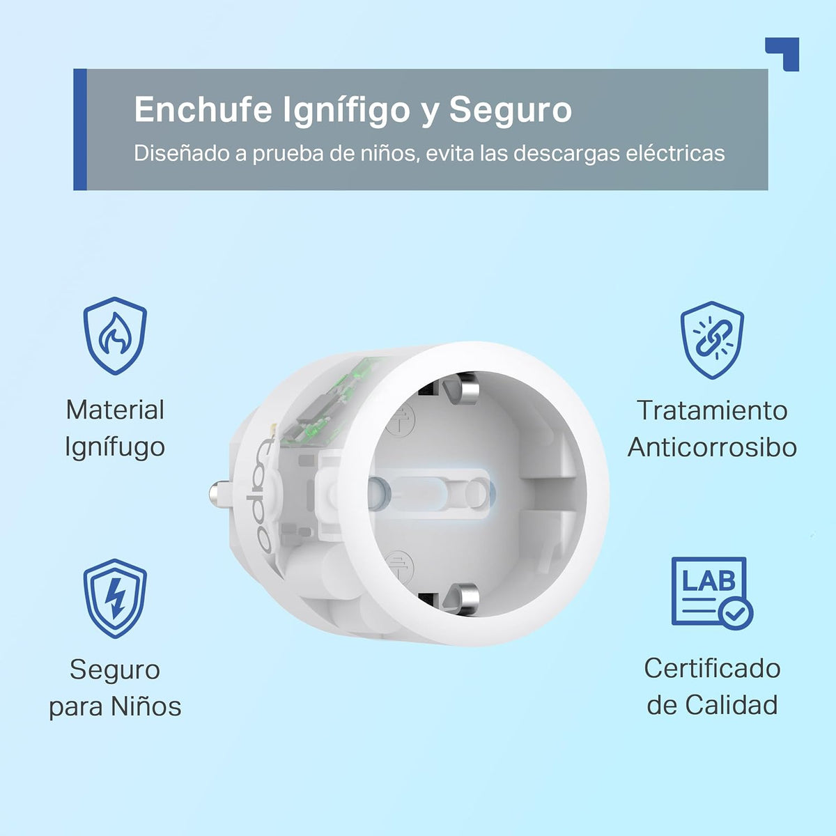 Mini Enchufe Inteligente Wi-Fi con Monitorización de Energía, Pack de 4 | Tapo P115 (4-Pack)