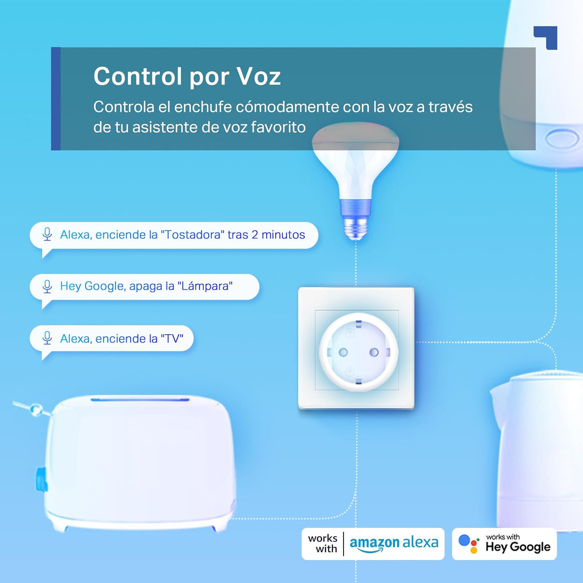 Mini Enchufe Inteligente Wi-Fi con Monitorización de Energía, Pack de 4 | Tapo P115 (4-Pack)