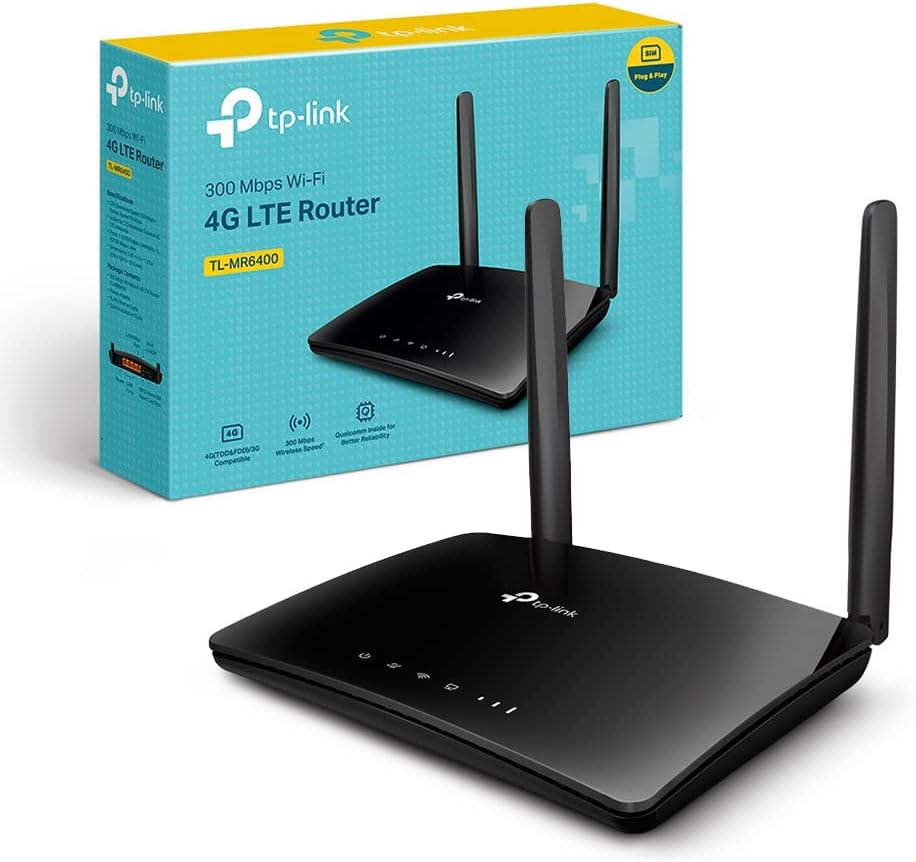 Router 4G LTE N300 con Wi-Fi 4 hasta 150 Mbps | TL-MR6400